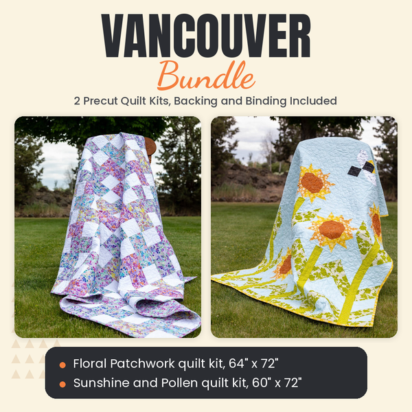 Vancouver Bundle - Floral Patchwork and Sunshine and Pollen quilts - photo 1 of 13 - The Fabric Hut