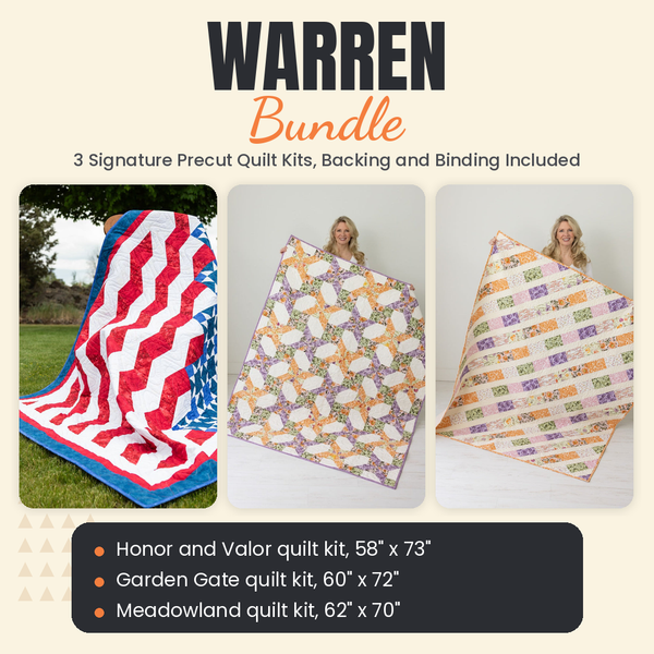 Warren Bundle - Honor and Valor, Garden Gate and Meadowland quilts - photo 1 of 19 - The Fabric Hut