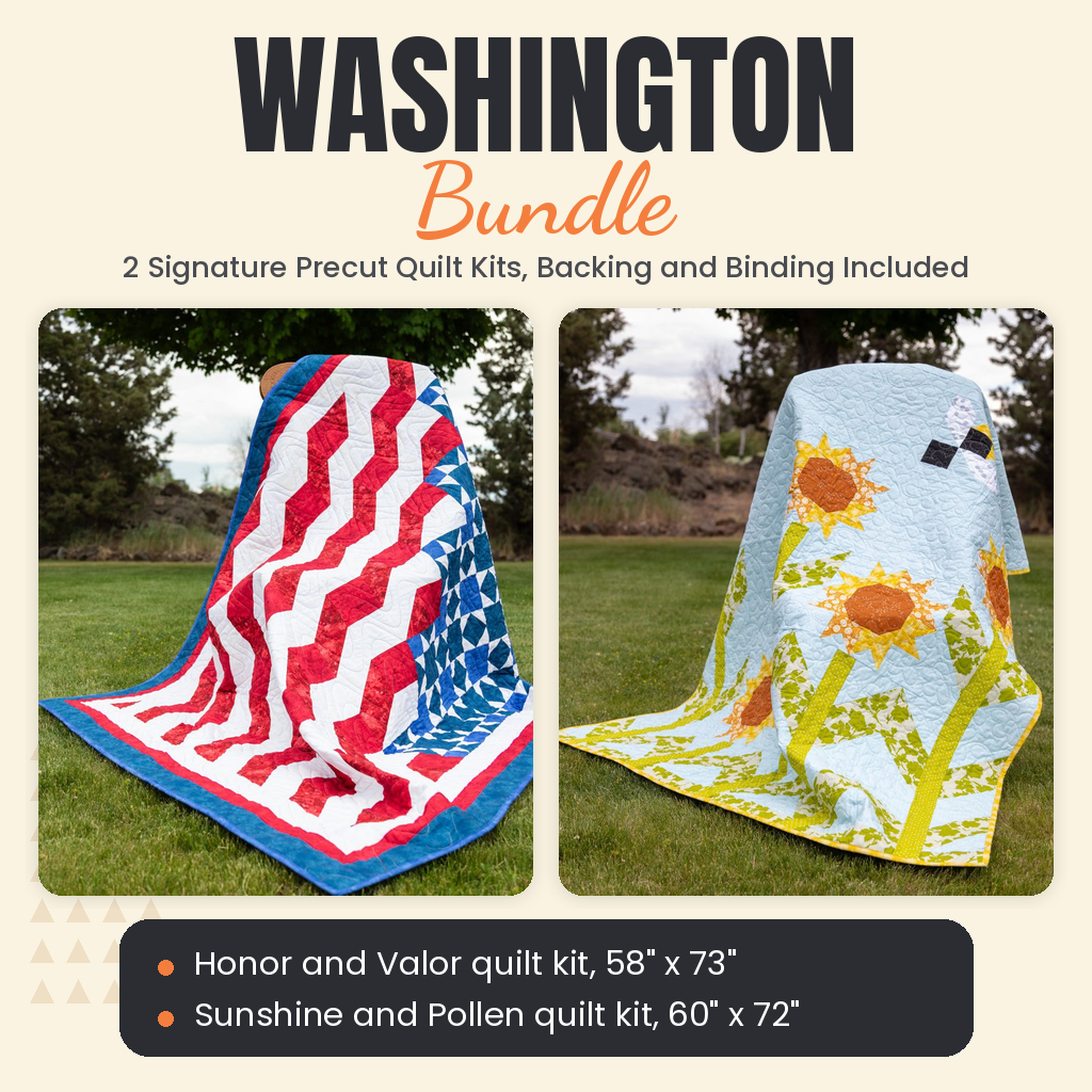 Washington Bundle - Honor and Valor and Sunshine and Pollen quilts - photo 1 of 13 - The Fabric Hut