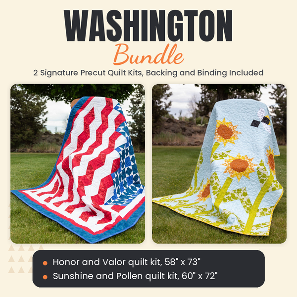 Washington Bundle - Honor and Valor and Sunshine and Pollen quilts - photo 1 of 13 - The Fabric Hut