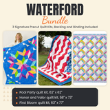 Waterford Bundle - Pool Party, Honor and Valor and First Bloom quilts - photo 1 of 19 - The Fabric Hut