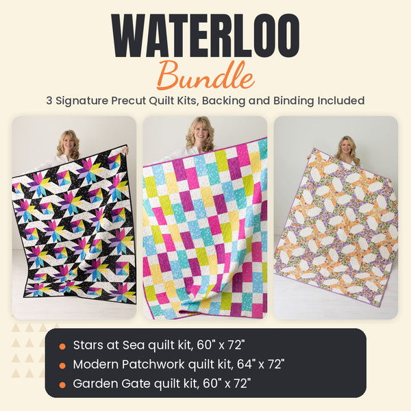 Waterloo Bundle - Stars at Sea, Modern Patchwork and Garden Gate quilts - photo 1 of 19 - The Fabric Hut