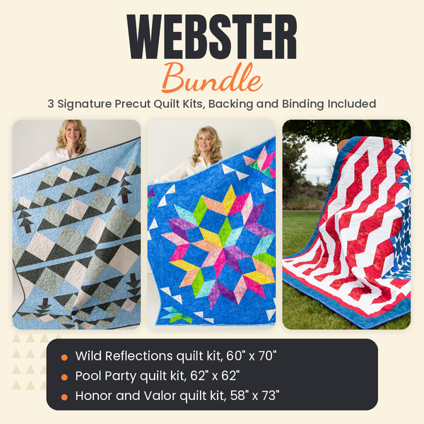 Webster Bundle - Wild Reflections, Pool Party and Honor and Valor quilts - photo 1 of 19 - The Fabric Hut