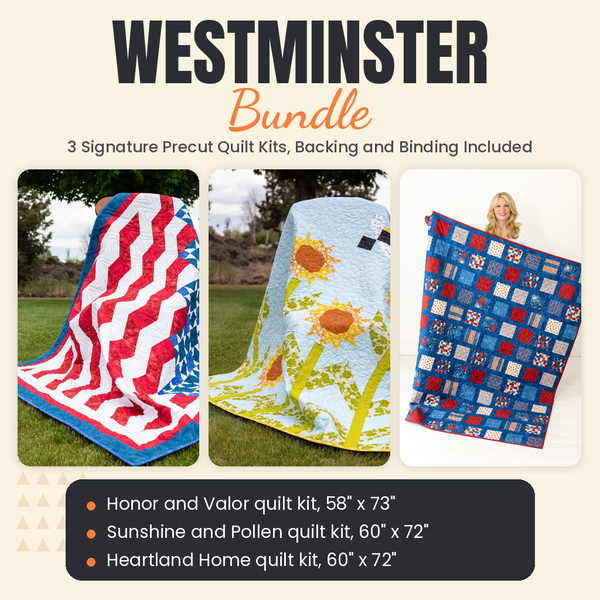 Westminster Bundle - Honor and Valor, Sunshine and Pollen and Heartland Home quilts - photo 1 of 18 - The Fabric Hut