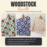 Woodstock Bundle - Peppermint Poinsettias, Because of the Brave and Meadowland quilts - photo 1 of 19 - The Fabric Hut