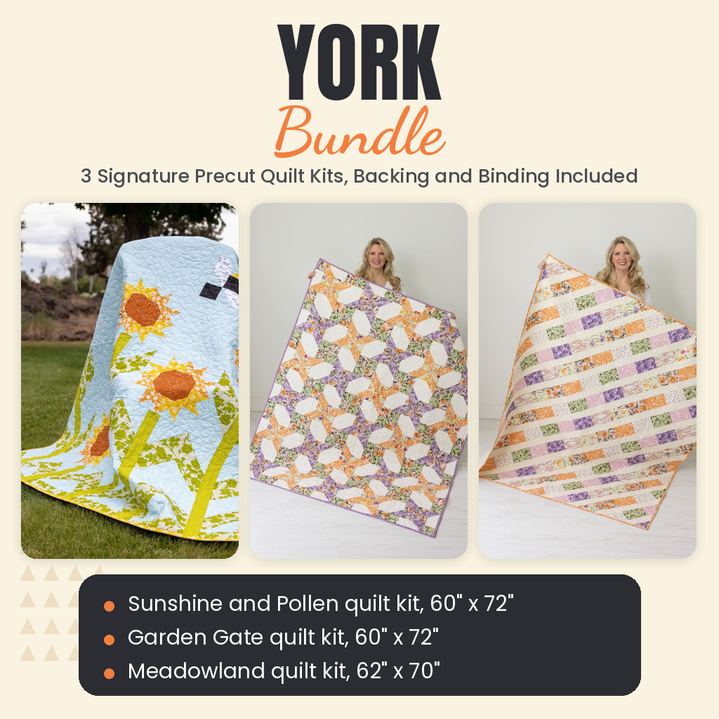 York Bundle - Sunshine and Pollen, Garden Gate and Meadowland quilts - photo 1 of 19 - The Fabric Hut