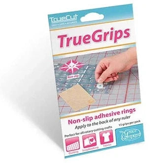 TrueCut Quilter's Combo with 45mm My Comfort rotary cutter, 6.5 x 24.5 inch ruler and TrueGrips non-slip strips