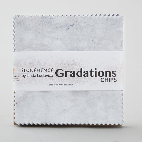 Charm Pack 42pcs - 5" Square Precuts - Graphite - Stonehenge Gradations II by Northcott - photo 3 of 4 - The Fabric Hut