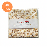 Charm-pack 40pcs - Snowman & Snowflake Collection - The Fabric Hut