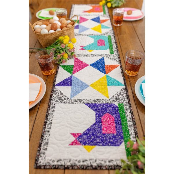 The Hen House Table Runner Quilt Kit Fabric Pattern Binding Backing ALL PRE CUT 16" X 60" Beginner Friendly