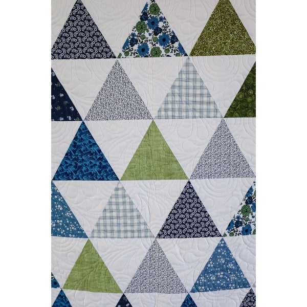 Whispering Pines Quilt Kit Fabric Pattern and Binding and backing Included ALL PRE CUT 64 X 77 Easy Triangle Quilt Ready to Sew Beginner