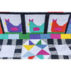 The Hen House Pre-Cut Ready-To-Sew Quilt Kit Fabric Pattern, Backing and Binding Included ALL PRE CUT 74 X 74