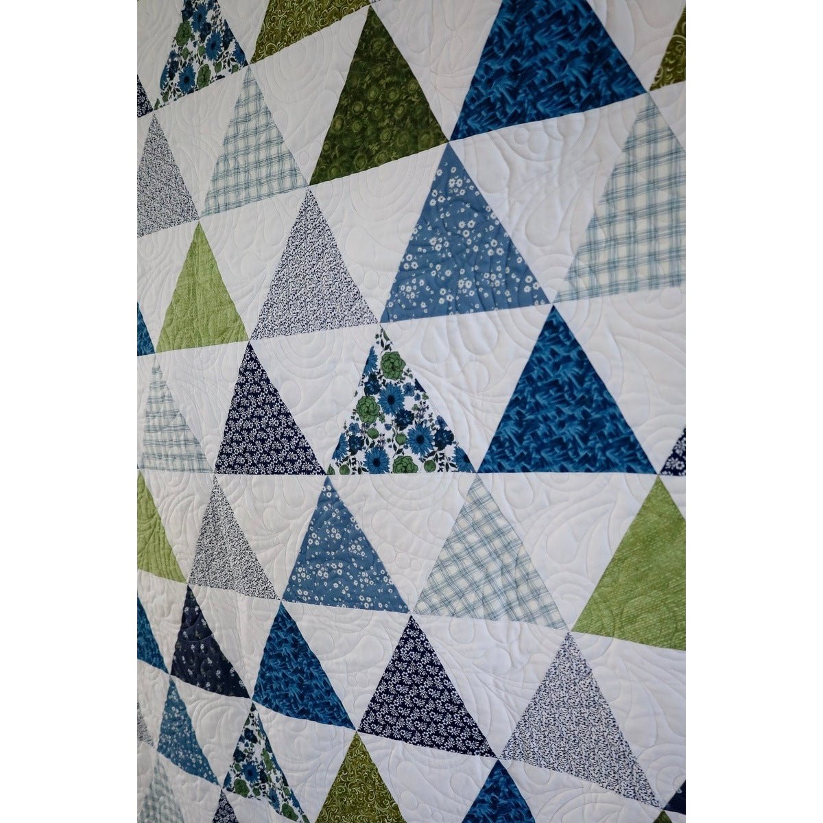 Whispering Pines Quilt Kit Fabric Pattern and Binding and backing Included ALL PRE CUT 64 X 77 Easy Triangle Quilt Ready to Sew Beginner