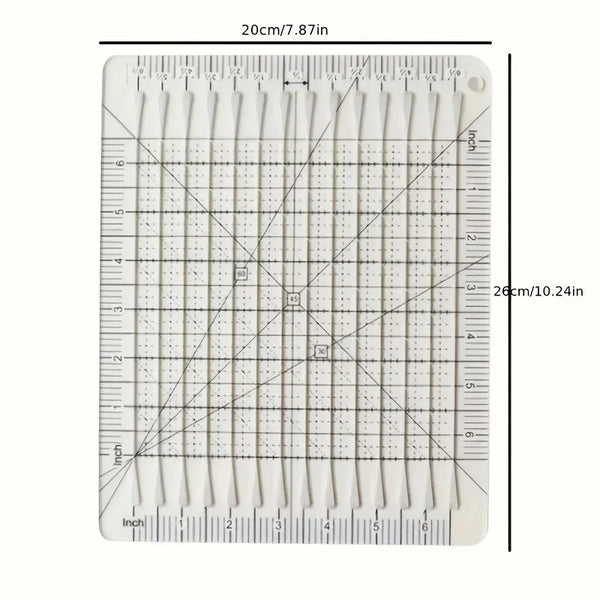 Quilting Slotted Ruler - 10" x 8"
