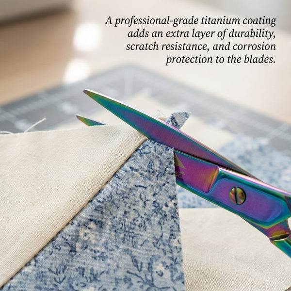 The Fabric Hut 5" Titanium-Coated Trimming Scissors - The Quilter's Everyday Essential