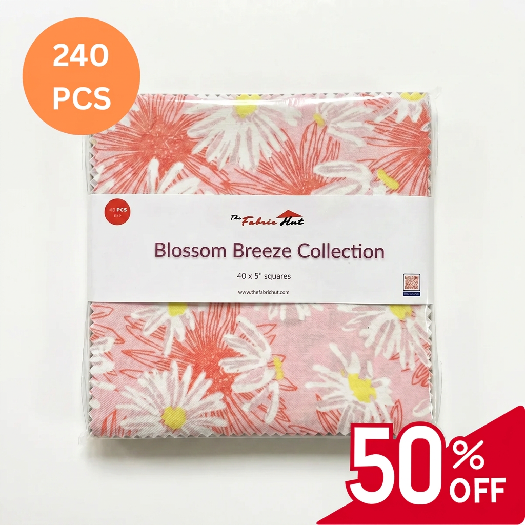 Charm-pack 240pcs - 5" Square Precuts - Blossom Breeze Collection