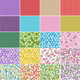 Patchwork Carnival Collection - fabric prints 21 to 40 of 40, shown flat and enlarged - The Fabric Hut
