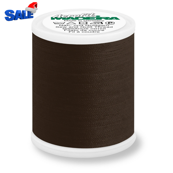 Madeira Aerofil 120 Polyester Quilting & Sewing 40WT Thread - 1100 Yards- 9300 Dark Brown
