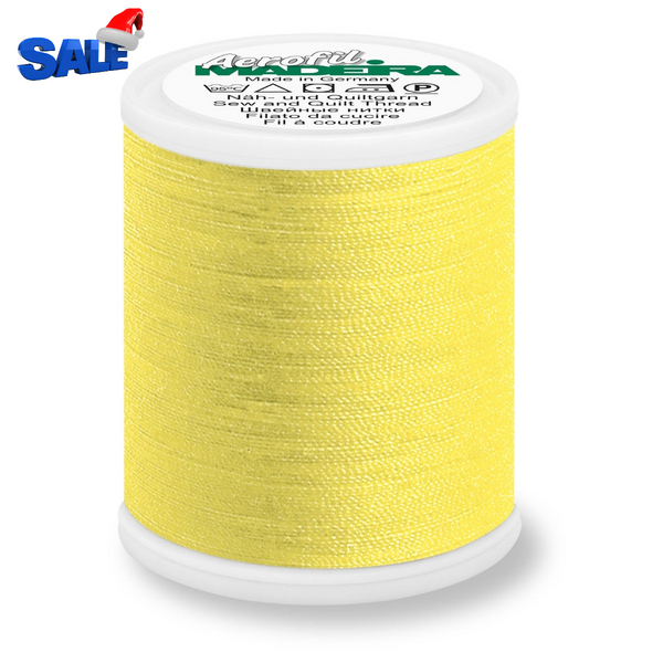 Madeira Aerofil 120 Polyester Quilting & Sewing 40WT Thread - 1100 Yards- 8229 Yellow