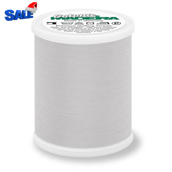 Madeira Cotona 50 WT Quilting & Sewing Thread- 1100yd - 690 Light Silver
