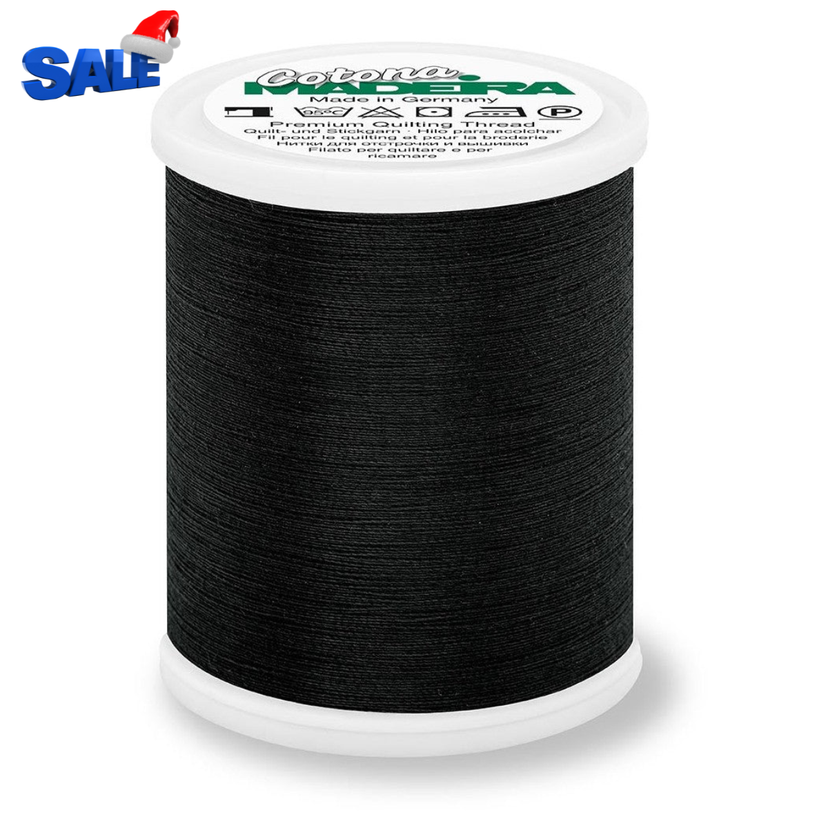 Madeira Cotona 50 WT Quilting & Sewing Thread- 1100yd - 500 Black
