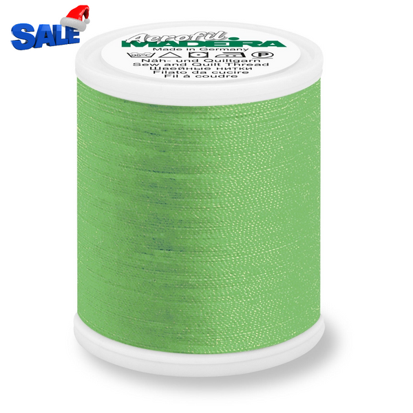 Madeira Aerofil 120 Polyester Quilting & Sewing 40WT Thread - 1100 Yards- 8995 Light Green