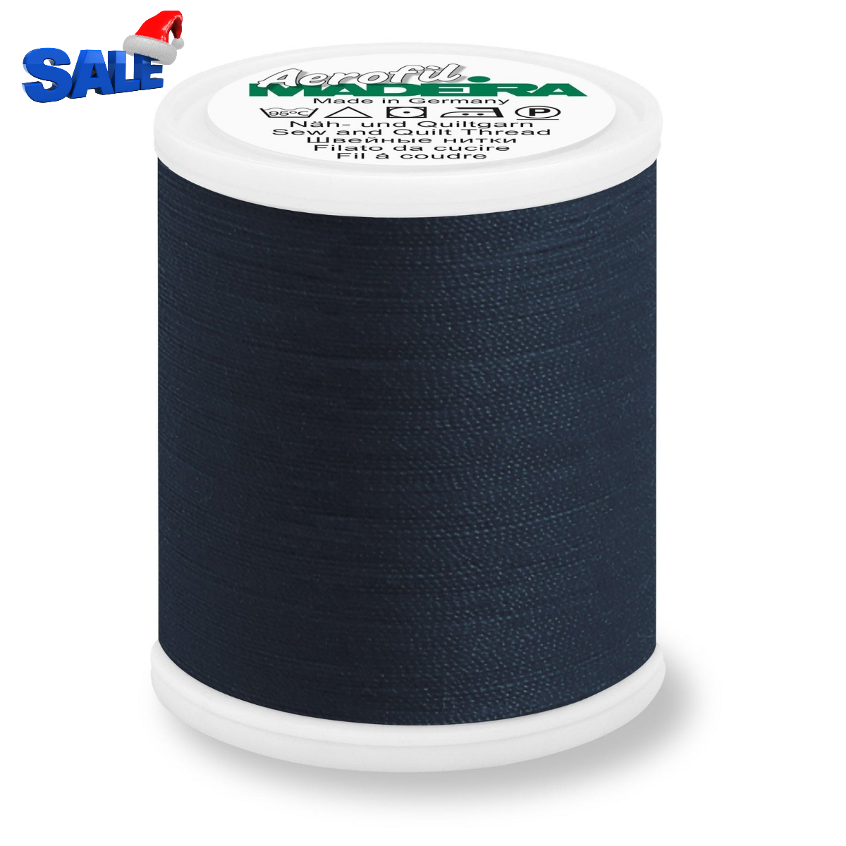 Madeira Aerofil 120 Polyester Quilting & Sewing 40WT Thread - 1100 Yards-8965 Dark Blue