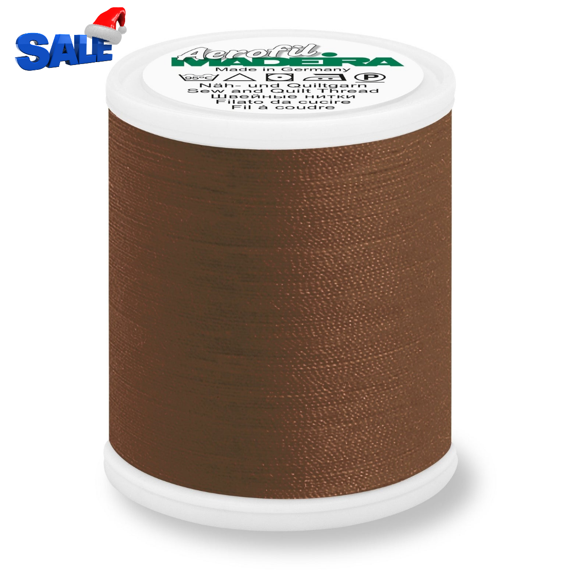 Madeira Aerofil 120 Polyester Quilting & Sewing 40WT Thread - 1100 Yards- 8541 Brown