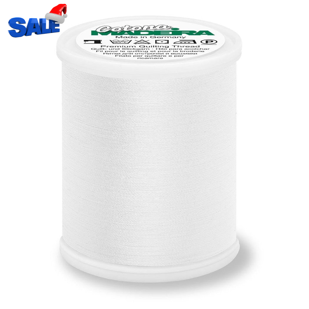 Madeira Cotona 50 WT Quilting & Sewing Thread- 1100yd - 502 White