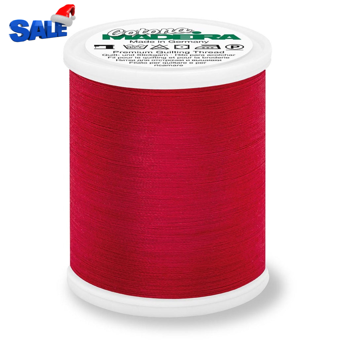 Madeira Cotona 50 WT Quilting & Sewing Thread- 1100yd - 621 Red