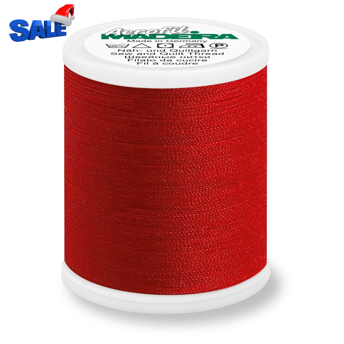 Madeira Aerofil 120 Polyester Quilting & Sewing 40WT Thread - 1100 Yards- 8380 Red