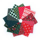 Christmas Variety Fabric Charm Pack - 100% Cotton Quilting Fabric 5" Squares