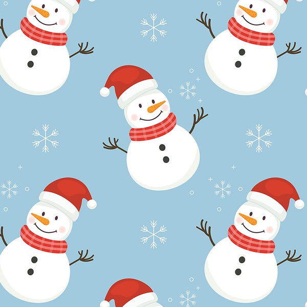 Charm-pack 40pcs - Snowman & Snowflake Collection - photo 8 of 15 - The Fabric Hut