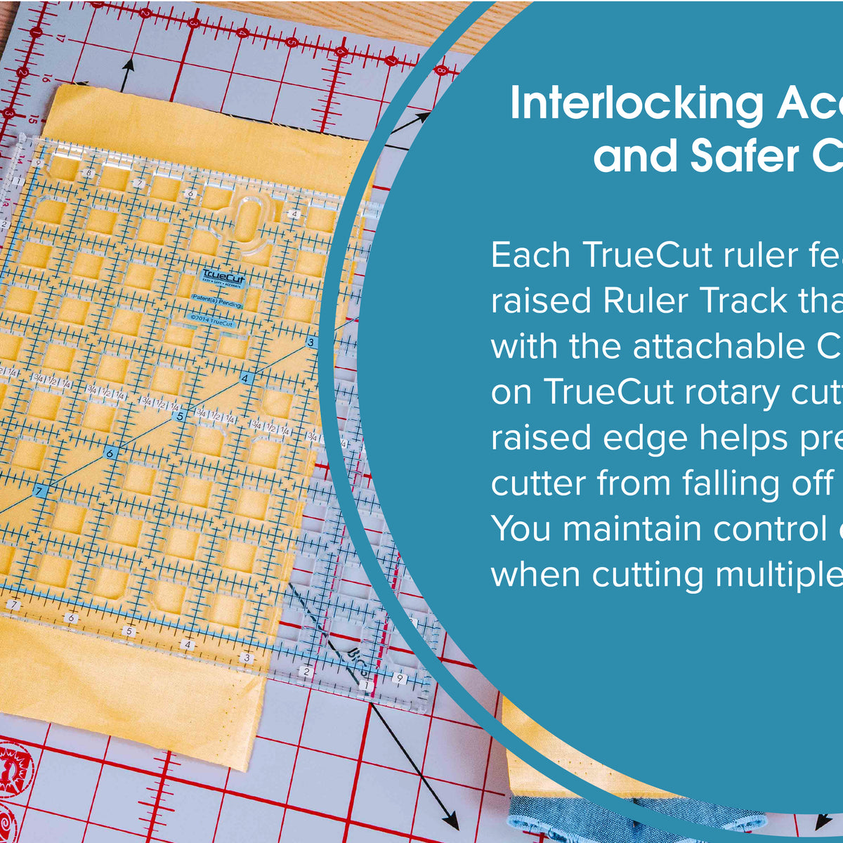 TrueCut® 9.5" x 9.5" Square Quilting Ruler