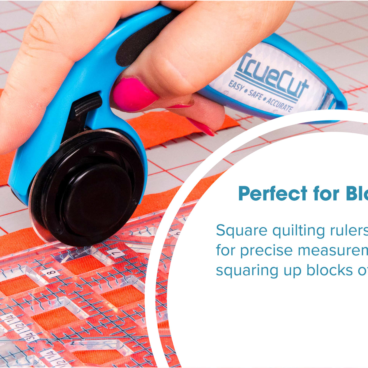 TrueCut® 9.5" x 9.5" Square Quilting Ruler