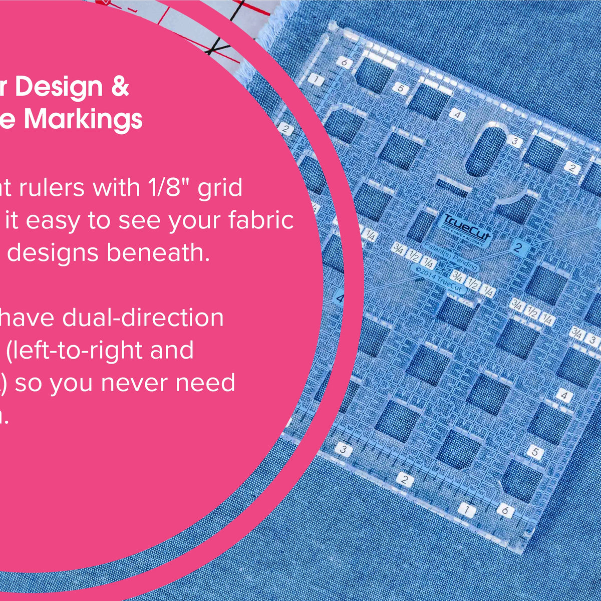 TrueCut® 9.5" x 9.5" Square Quilting Ruler