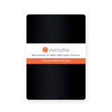Black Cotton Fabric by the Yard 65'' Wide 3 Yard Cut Black Supreme Solid - the folded 3 yard cut with the everyday band - photo 2 of 2 - The Fabric Hut