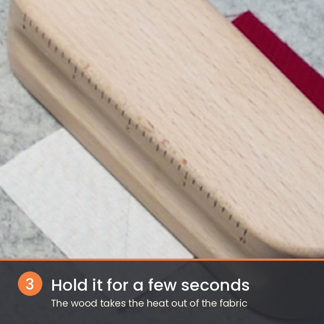 Tailor's Clapper for Quilting - Beechwood Seam Pressing Tool - 2 Pack, 6" and 9" - photo 9 of 12 - The Fabric Hut