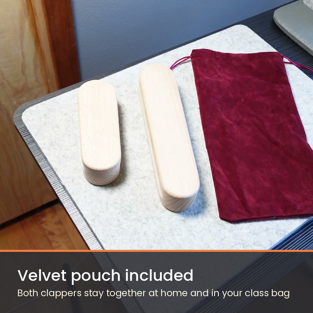 Tailor's Clapper for Quilting - Beechwood Seam Pressing Tool - 2 Pack, 6" and 9" - photo 12 of 12 - The Fabric Hut