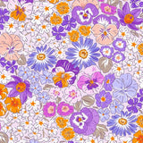 Floral Precut Bundle - 10 Pieces, 18 x 21 in - Urban Liberty Collection - Purple and Orange floral fat quarter print - photo 4 of 12 - The Fabric Hut