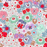 Floral Precut Bundle - 10 Pieces, 18 x 21 in - Urban Liberty Collection - Red and Mint floral fat quarter print - photo 6 of 12 - The Fabric Hut