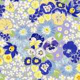 Floral Precut Bundle - 10 Pieces, 18 x 21 in - Urban Liberty Collection - Navy and Butter Yellow floral fat quarter print - photo 9 of 12 - The Fabric Hut