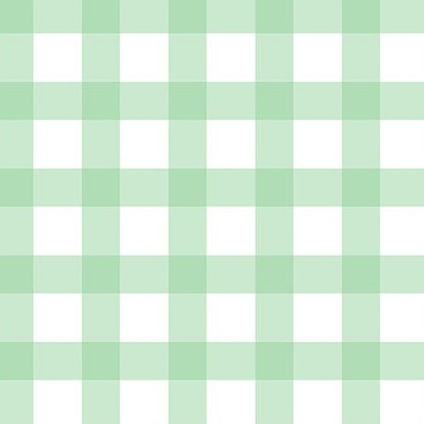 Gingham Precut Bundle - 10 Pieces, 18 x 21 in - Urban Liberty Collection - Mint gingham fat quarter print - photo 3 of 12 - The Fabric Hut