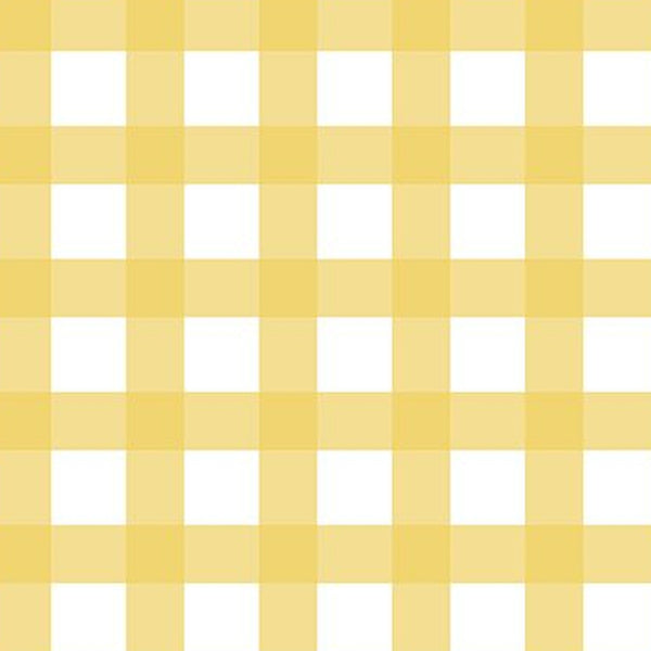 Gingham Precut Bundle - 10 Pieces, 18 x 21 in - Urban Liberty Collection - Butter Yellow gingham fat quarter print - photo 9 of 12 - The Fabric Hut