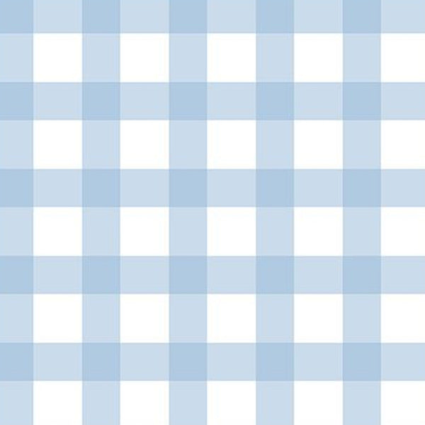 Gingham Precut Bundle - 10 Pieces, 18 x 21 in - Urban Liberty Collection - Sky Blue gingham fat quarter print - photo 11 of 12 - The Fabric Hut