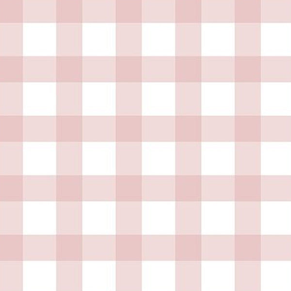 Gingham Precut Bundle - 10 Pieces, 18 x 21 in - Urban Liberty Collection - Blush Pink gingham fat quarter print - photo 12 of 12 - The Fabric Hut