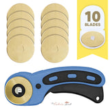 45mm Titanium Coated Rotary Cutter Blades - Pack of 10 - Daily Special $29.97 - The Fabric Hut