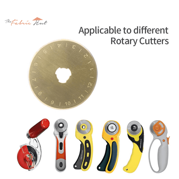 45mm Titanium Coated Rotary Cutter Blade For OLFA And Fiskars - The Fabric Hut