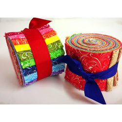2.5 inch Yummy Twist Jelly Roll 100% cotton fabric quilting strips