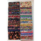 Vintage Florals Shabby chic pre cut charm 5" square 100% cotton fabric quilt 96 Pieces